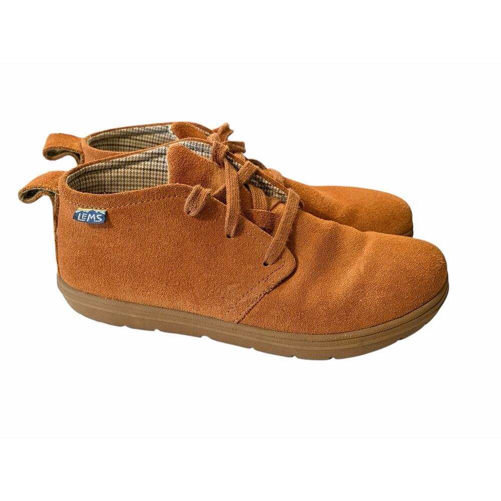 LEMS Lions Mane Chukka Boots •Men 7/Womwn 8.5• Unisex Brown Casual Suede EXC